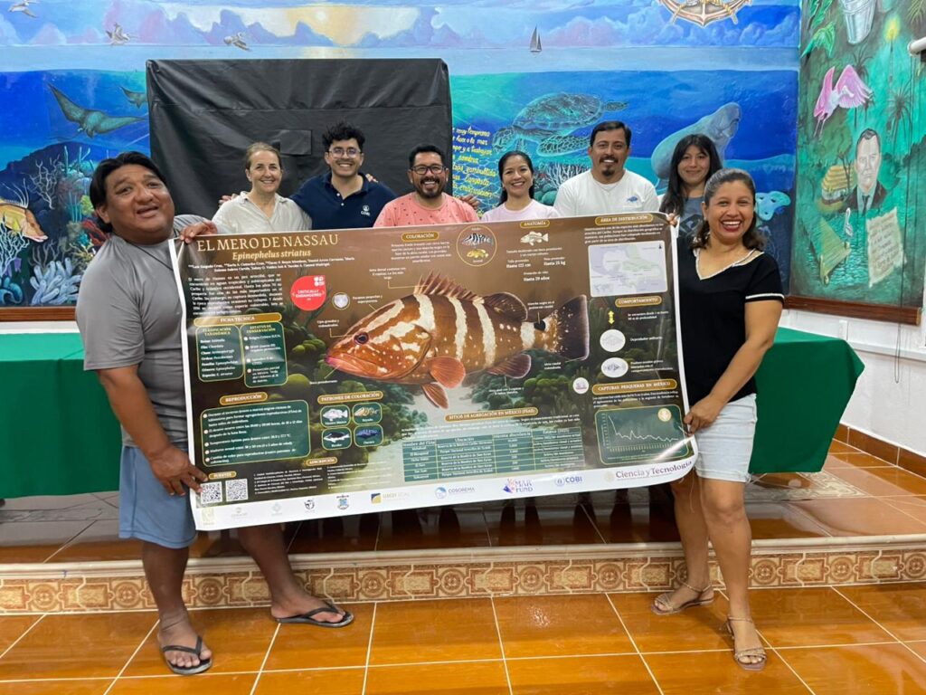 El rugido del mar: bioacústica comunitaria para entender cómo el cambio climático afecta al mero del Caribe en México omar rivera cobi